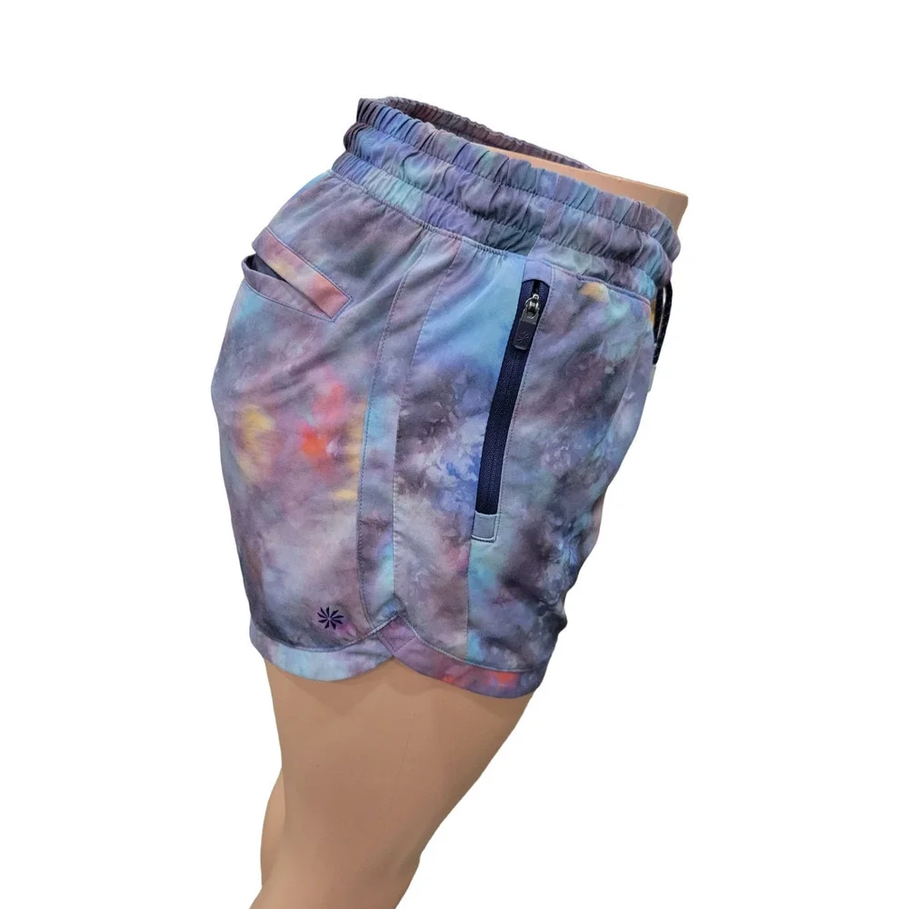 Athleta All Play Tie Dye Printed‎ Athletic Shorts Size XXL 16